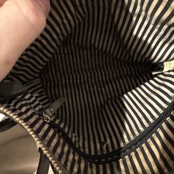 Kate Spade Heather Gray Pebbled Leather Gusset Jackson Crossbody Purse - Picture 10 of 15